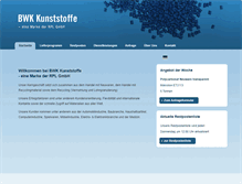 Tablet Screenshot of bwk-kunststoffe.com